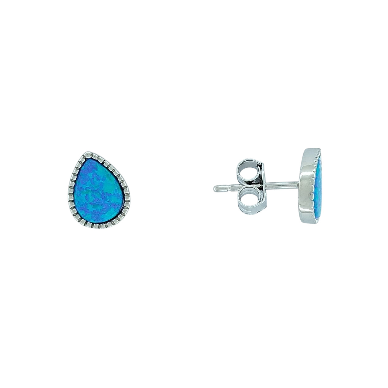Σκουλαρίκια Σταγόνες από Ασήμι 925 με Σμάλτο